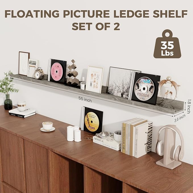 Axeman Grey Floating Shelves - Image 4
