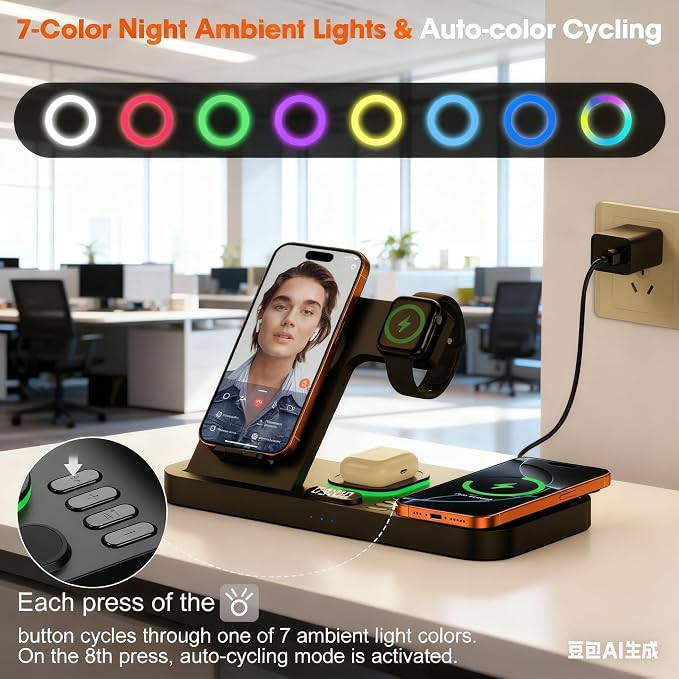 Dual Phone Magnetic Wireless Charging Station - Image 5