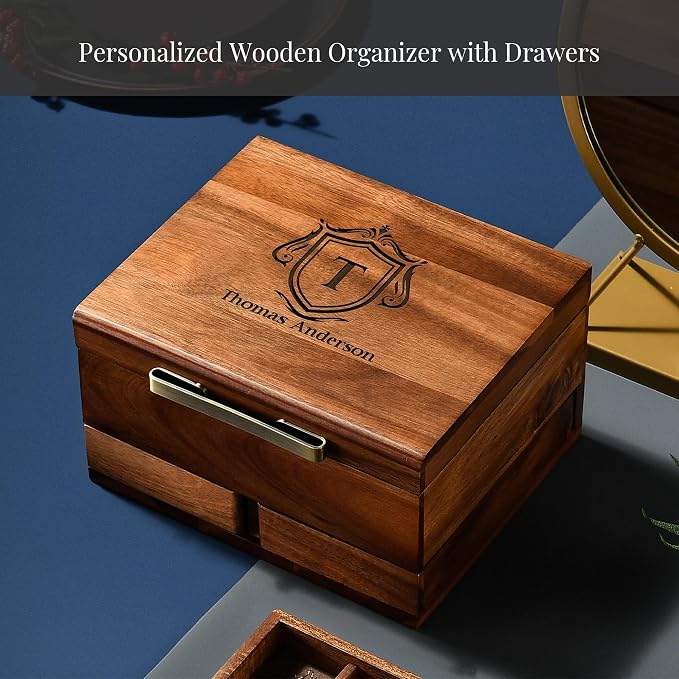 Shanik Luxury Large Watch Box for Men – 8 Slot Organizer - Image 4