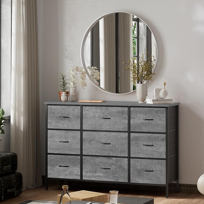 Dresser for Bedroom with 9 Deep Drawers, Wide TV Stand Modern TV Console - Image 2
