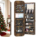 Vlsrka 47.2" LED Mirror Jewelry Cabinet, Wall/Door Mounted Full Length Mirror by VlsrkaFurniture