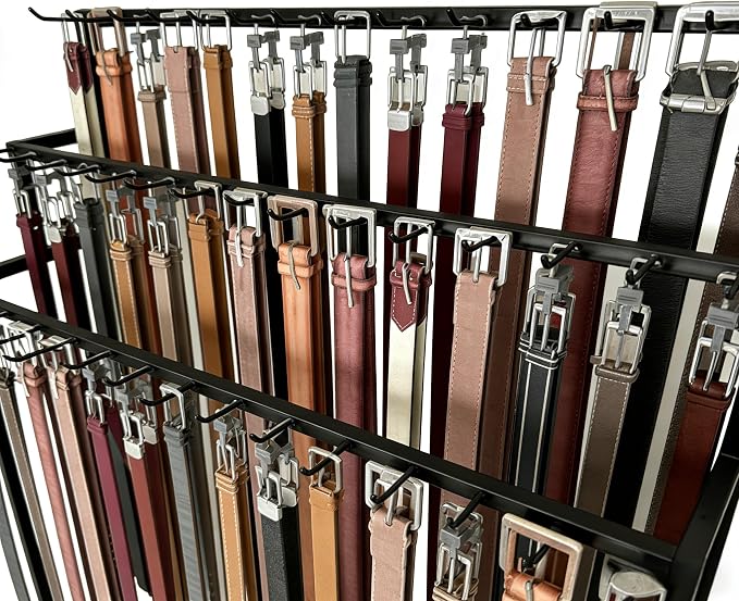 Belt Rack, 3-Tier Belt Organizer - Image 6