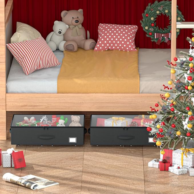 Underbed Storage Bins with Wheels, No Assembly Required - Image 6
