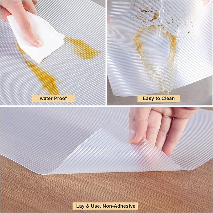 Thickened Shelf Liner, 14 in x 20 FEET Non-Slip Cabinet Liner, Washable - Image 3