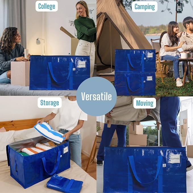 VENO 4 Pack Moving Bags, Upgraded Heavy Duty, Moving Boxes Alternative - Image 5