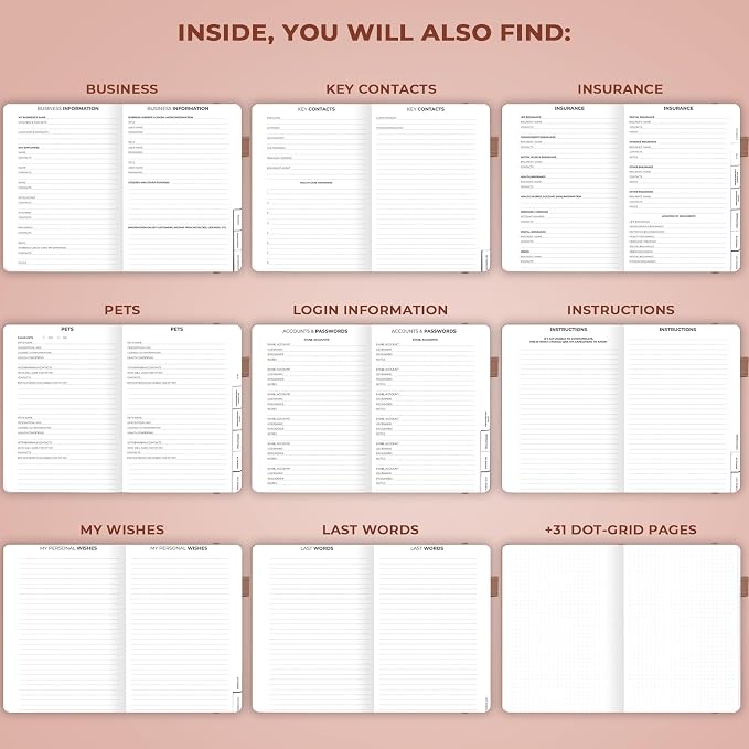 Clever Fox End of Life Planner – Final Arrangements Organizer - Image 6