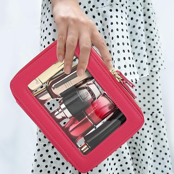 Aveniee Clear Makeup Bag Organizer, Travel Toiletry Bag - Image 4