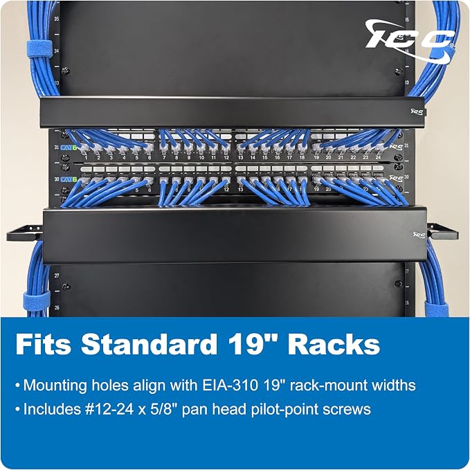 ICC 2U Ring Cable Manager Panel - Image 5