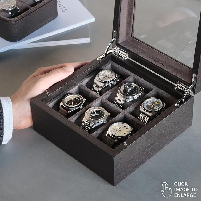 TAWBURY Wooden Watch Box Organizer - Image 2