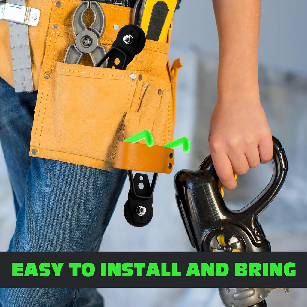 Landhoow 6 Pcs Large Magnetic Hooks Heavy Duty Magnet Hooks, Green