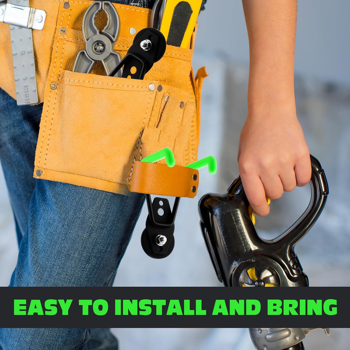 Landhoow 6 Pcs Large Magnetic Hooks Heavy Duty Magnet Hooks, Green