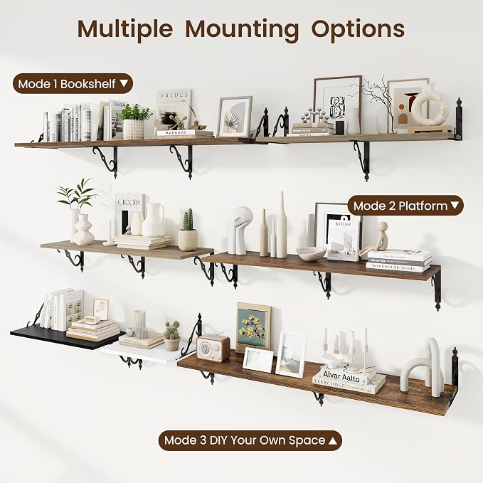 RICHFOCUS 12 Inch Deep Floating Shelves - Image 5