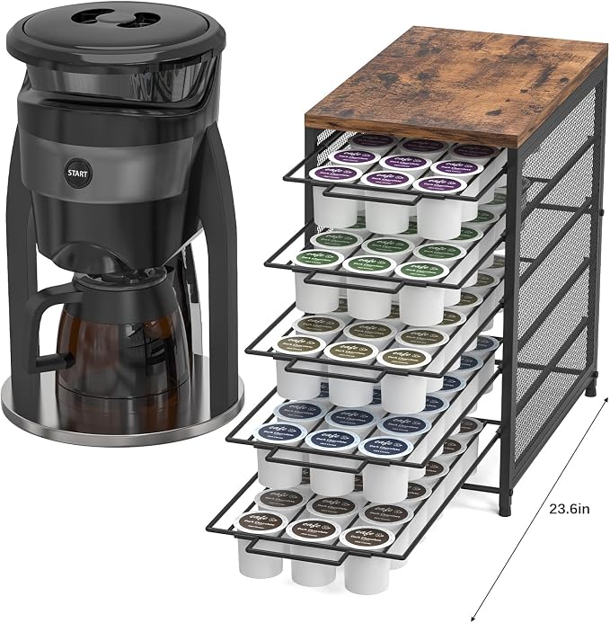 Coffee Pod Drawer for K Cups 90 Pod Pack Capacity Rack K Cups Holder Drawer - Image 5