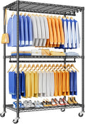 P8 Heavy Duty Clothes Rack（With Extended Width Design） Rolling Clothing Racks by UlifHome