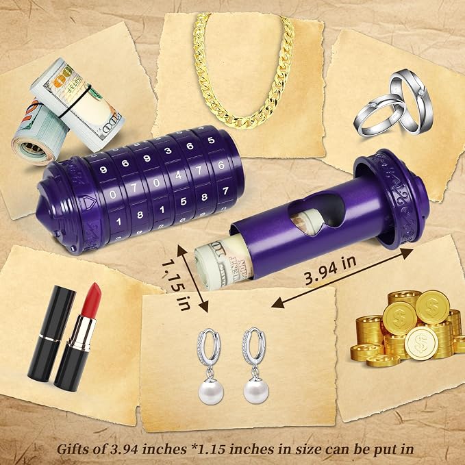 Da Vinci Code Numeric Cryptex Money Puzzle Box - Image 2