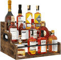 Homode Liquor Bottle Display Shelf, 3 Step Coffee Syrup Rack Organizer by Homode