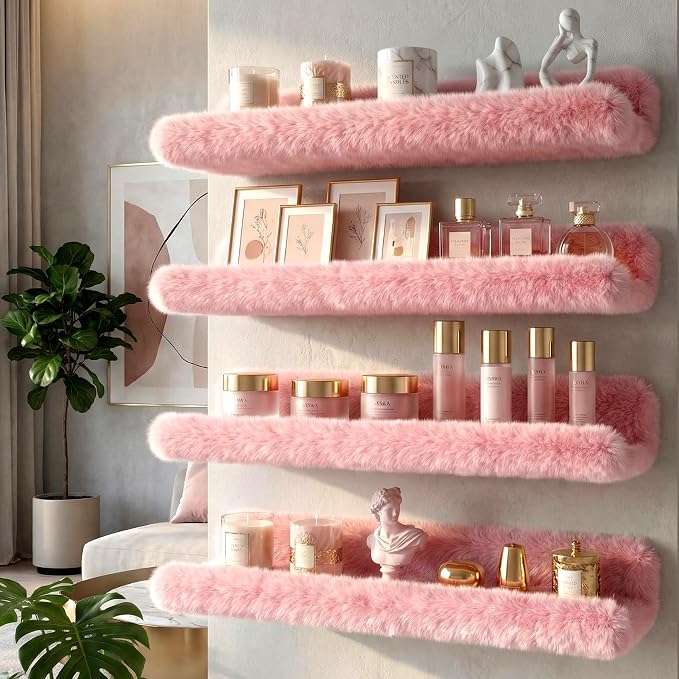 Care&More YJ 15 Inch Nail Polish Shelves, Sunglasses, Essential Oils, Plush - Image 2