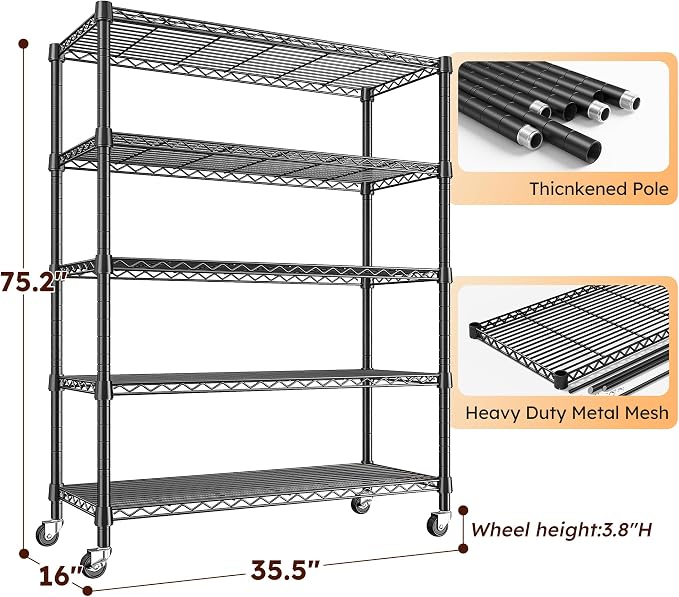 REIBII 1984LBS Storage Shelves - Image 3
