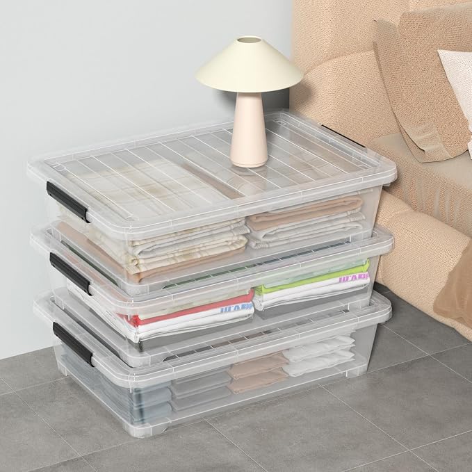 40 L Under Bed Plastic Storage Bins - Image 5