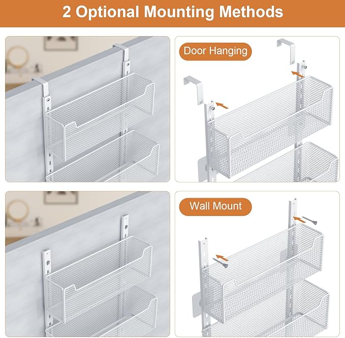 Over The Door Organizer, Metal Door Organizer Hanging - Image 4