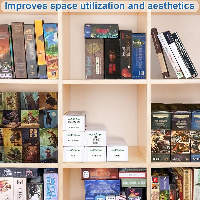 Trading Card Storage Box with Dividers, Cardboard Cards Organizer Box - Image 6