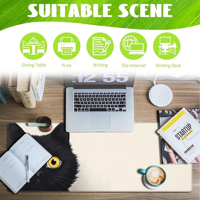 Desk Pad, Cute Cat Large Gaming Mouse Pad - Image 3