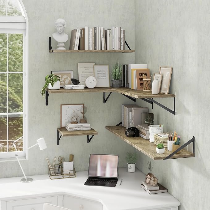 Deep Floating Shelves Wall Mounted, Living Room, Office - Image 7