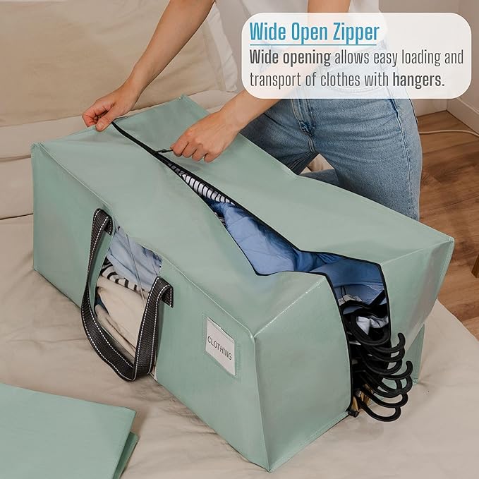 VENO 4 Pack Moving Bags for College, Heavy-Duty Storage Totes, Moving Boxes and - Image 2