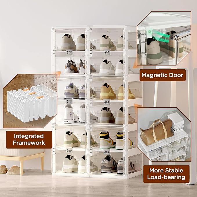 ANTBOX Foldable Shoe Rack, Shoe Organizers - Image 4