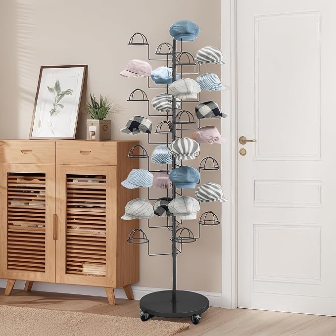 Hat Rack Stand, Metal Hats Display Stand, Standing Hat Rack, Hat Tree Stand - Image 5