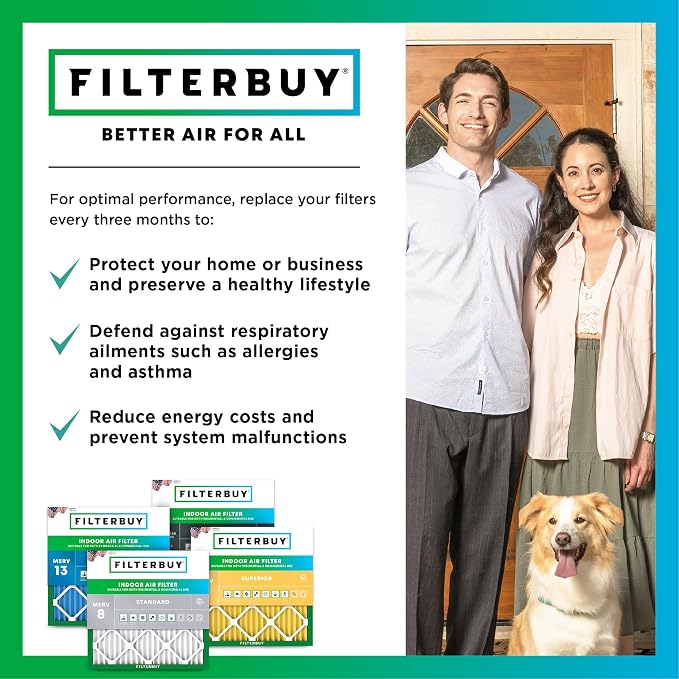 Filterbuy 17.5x21x5 Air Filter MERV 11 Superior Pet & Allergy Defense, - Image 7