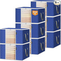 BALEINE 8 Pack Clothes Storage Bags, 16 Gallon Storage Containers by BALEINE