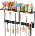 Broom Holder Wall Mount with Cleaning Supplies Organizer, Laundry Room by Olakee
