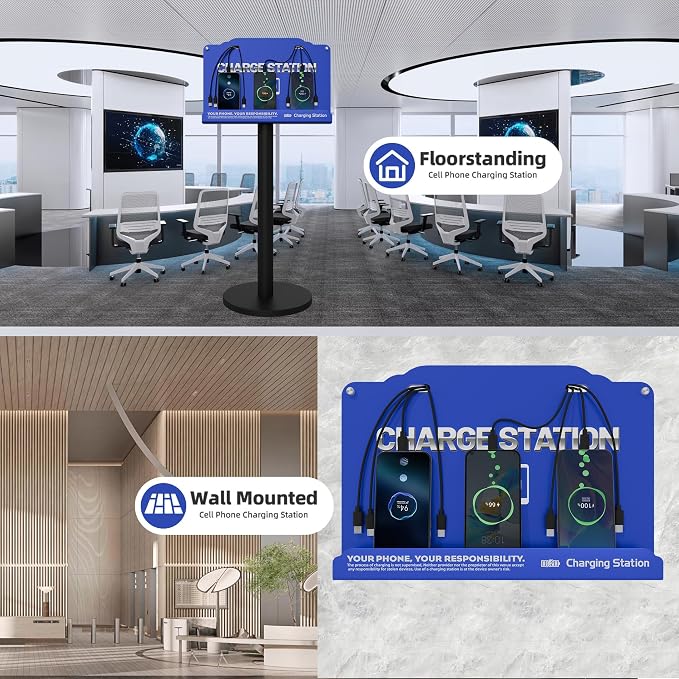 Floor Standing Cell Phone Charging Station - Image 2