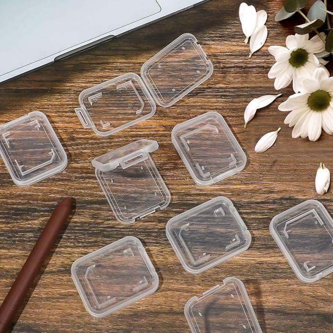 NUOMI 15Pcs SD/SDHC Memory Card Case Holder, Standard SD Plastic Storage Boxes - Image 2