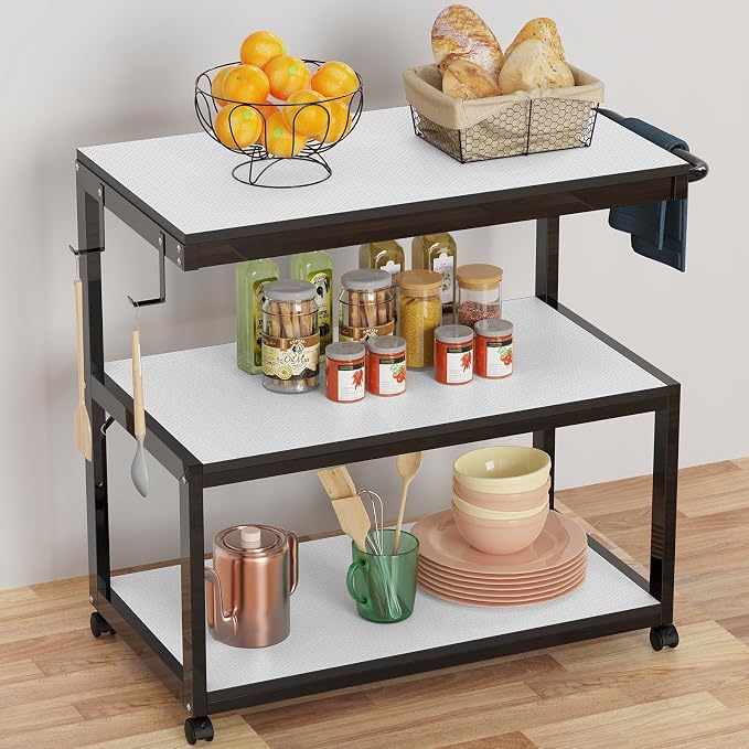 White Shelf Liners for Kitchen Cabinets Non Adhesive Drawer Liner for Bathroom - Image 6