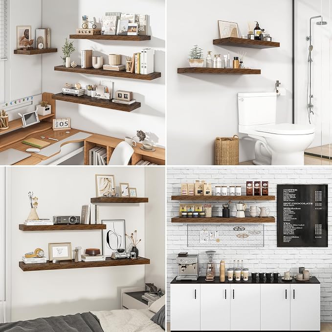 RICHFOCUS 72Inch Floating Shelves - Image 7