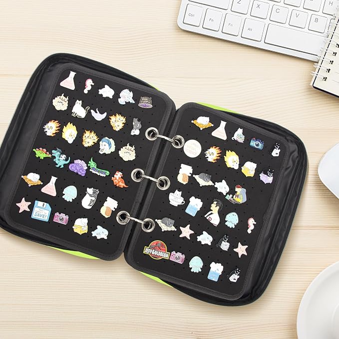 Enamel Pin Display Pages Pin Carrying Case, Pins Collection Storage Organizer - Image 6