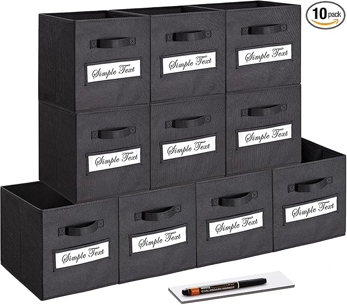 artsdi 11 Inch Storage Cube, Storage bin, cube storage Foldable Fabric Cube by Artsdi