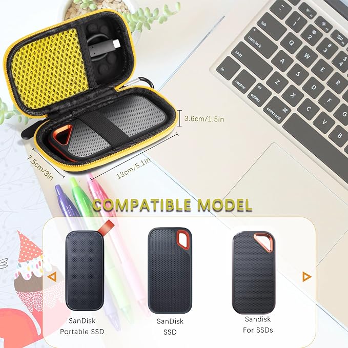 Hard Case Compatible with SanDisk Extreme Pro/SanDisk Extreme Portable External - Image 2