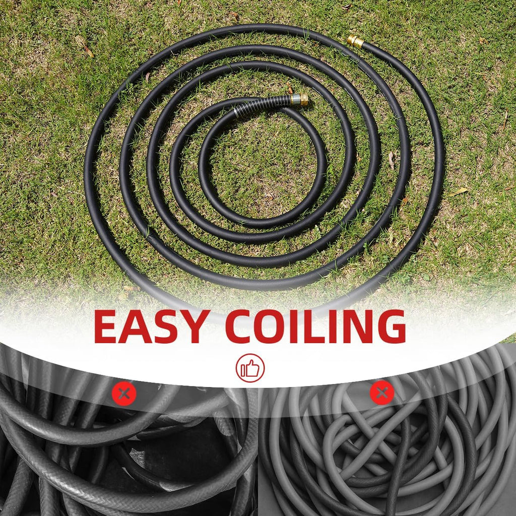 Wiseflow Leader Hose 3FT x 5/8" Heavy Duty Water Hose with Brass Male