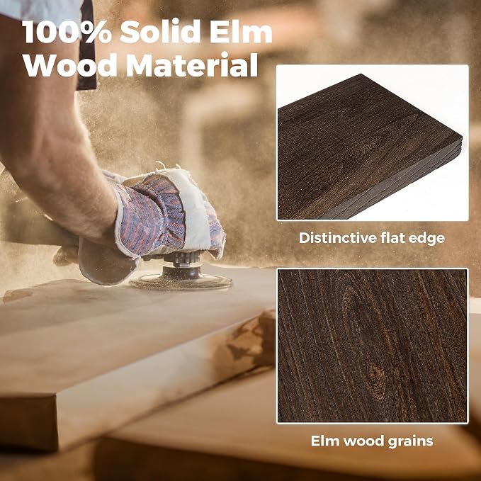 RICHFOCUS Elm Floating Shelves for Wall - Image 4