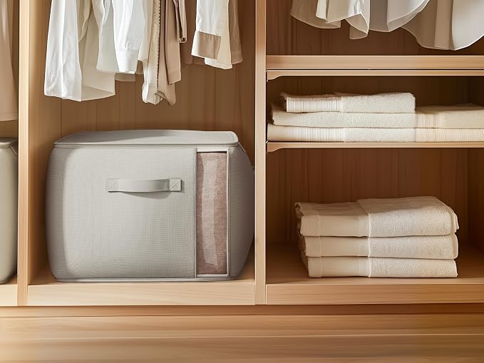 Vailando Large Canvas Comforter Storage Bags Closet Organizer - Image 4