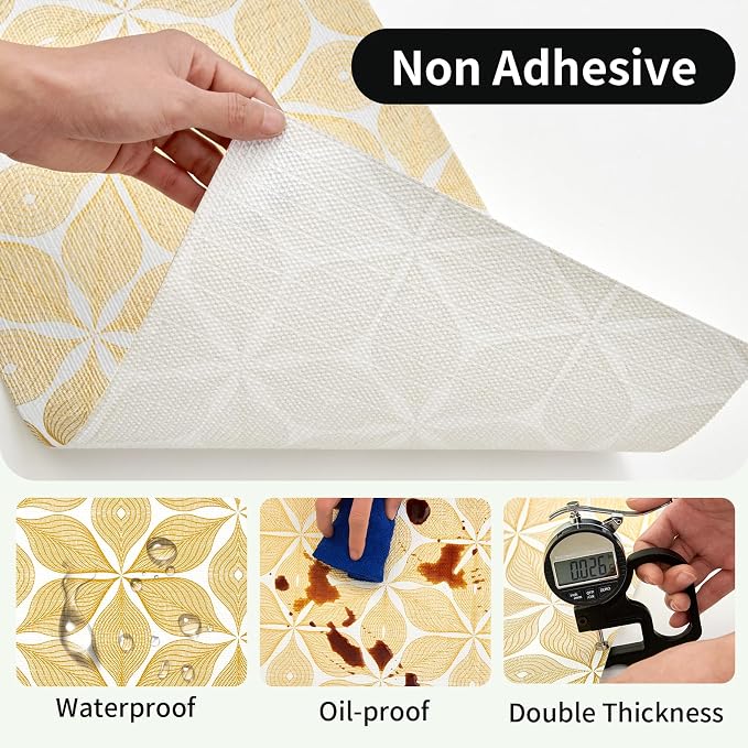 Shelf Liners for Kitchen Cabinets 12in x 20FT, Non Adhesive Cabinet Liner - Image 3