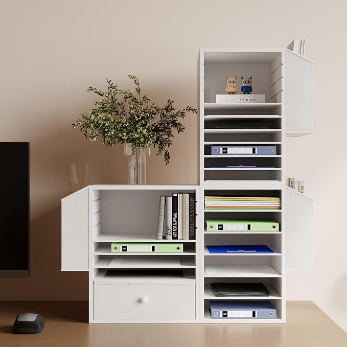 6 Tier Adjustable Countertop Mail Sorter, Mailboxes - Image 6