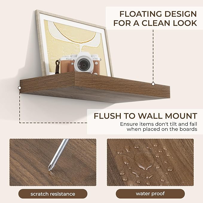 RICHFOCUS 16Inch Floating Shelves - Image 6