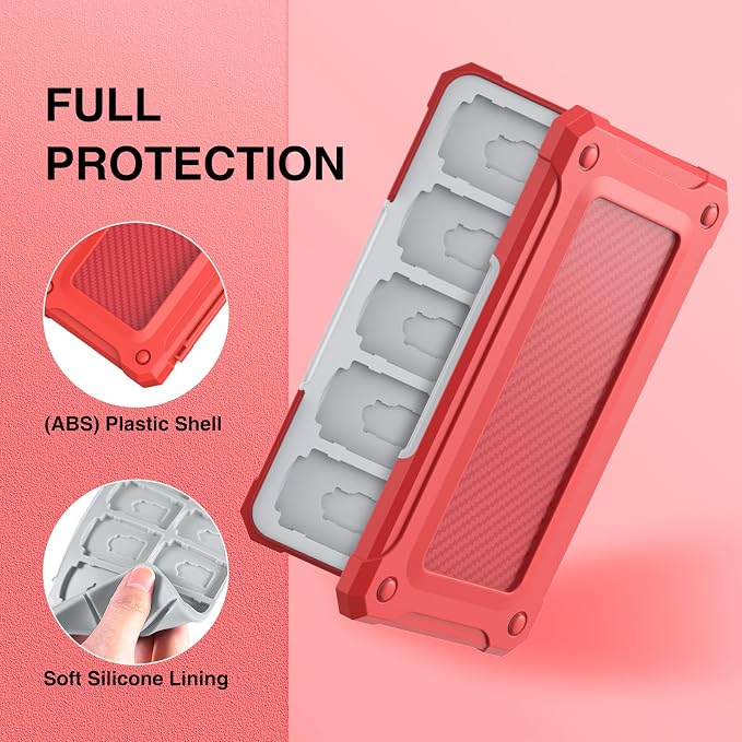 HEIYING Memory Card Case for SD/TF Cards, Portable SD Card Holder Storage Case - Image 5