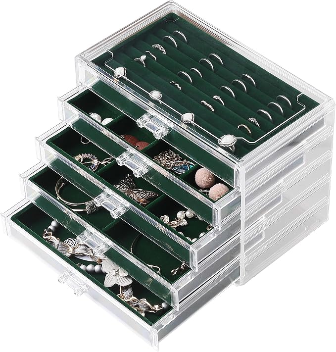 Frebeauty Extra Large Acrylic Jewelry Box by Frebeauty