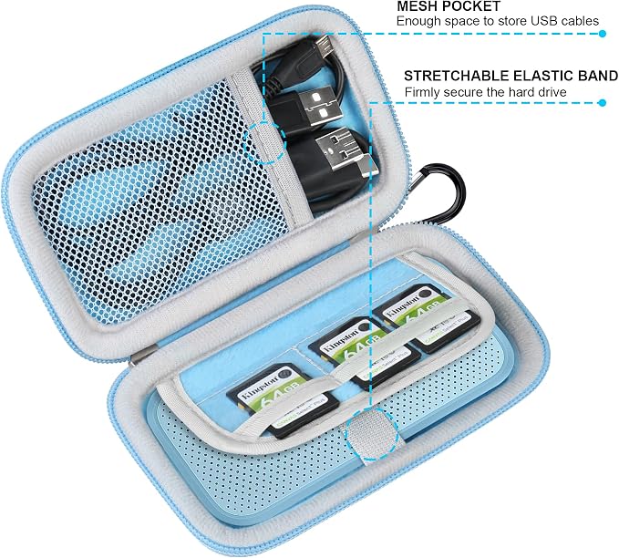 Lacdo Hard Carrying Case for SanDisk Extreme Pro/SanDisk Extreme Portable - Image 4