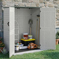 Vertical Resin Storage Shed, 60 Cuft Garden Tool Sheds & Outdoor